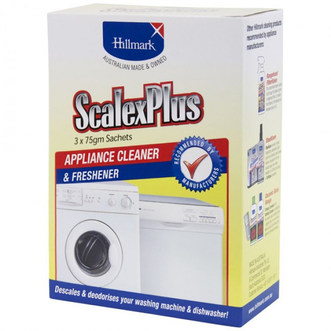 Hillmark ScalexPlus Appliance Cleaner & Freshener Sachets, Pack of 3