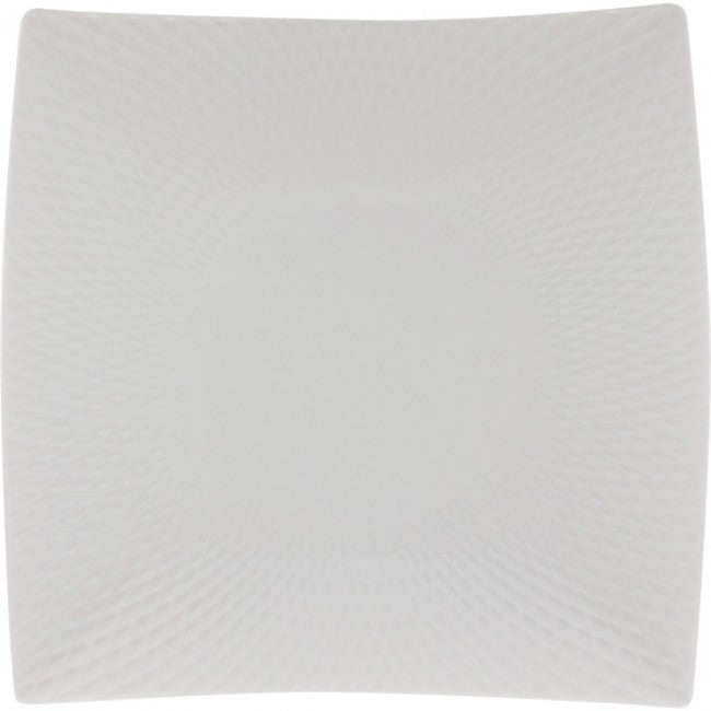 Maxwell & Williams White Basics Diamonds Square Entre Plate, 23cm