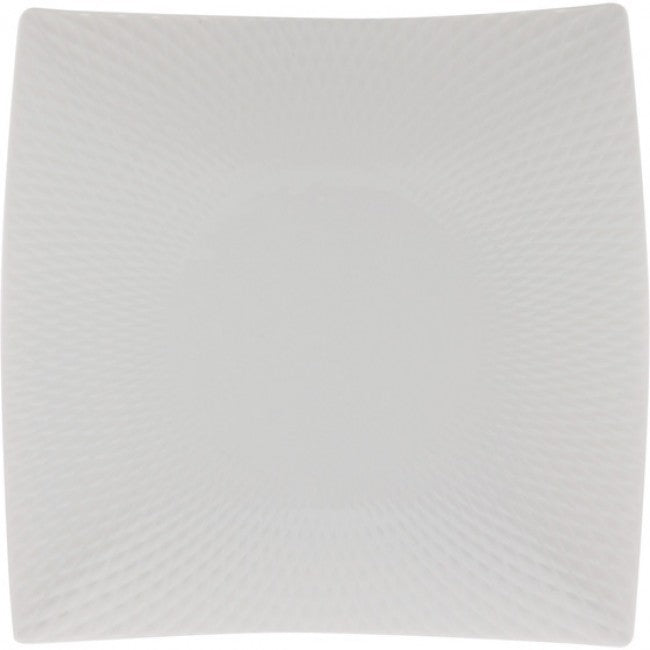 Maxwell & Williams White Basics Diamonds Square Dinner Plate, 26cm