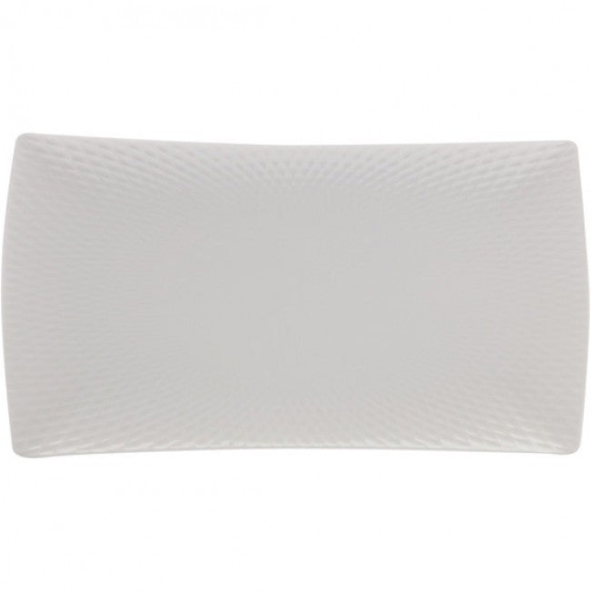 Maxwell & Williams White Basics Diamonds Curved Rectangular Platter
