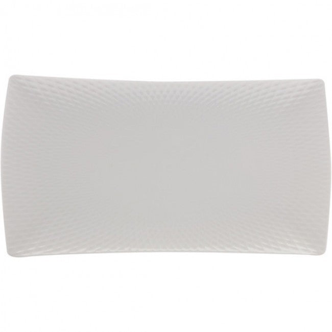 Maxwell & Williams White Basics Diamonds Curved Rectangular Platter