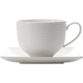 Maxwell & Williams White Basics Diamonds Cup & Square Saucer