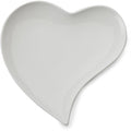 White Basics Heart Plate, 21cm