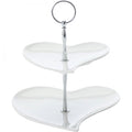 White Basics Amore 2 Tier Cake Stand