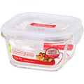 LocknLock Euro Square Glass Container - 300ml