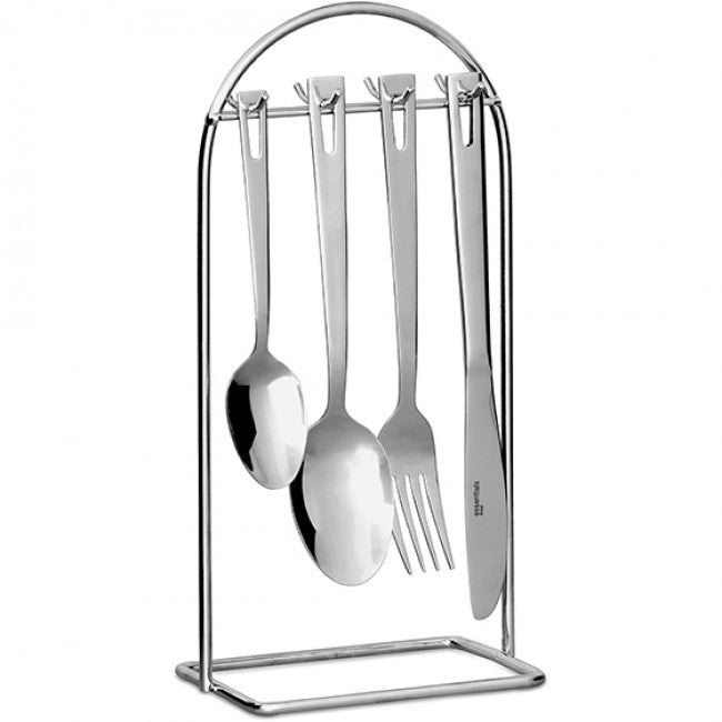 Eetrite Essentials Linear Hanging Cutlery Set, 24pc