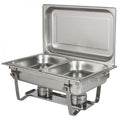 B's Kitchen Rectangular Double Chafing Dish, 9.5L