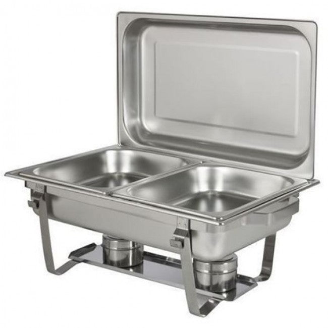 B's Kitchen Rectangular Double Chafing Dish, 9.5L
