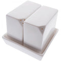 White Basics Square Salt & Pepper Set