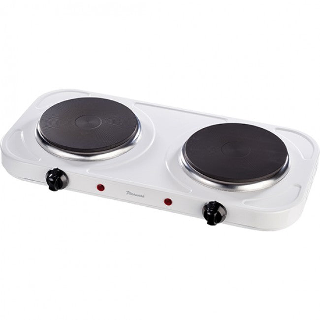 Pineware Double Solid Hot Plate, White