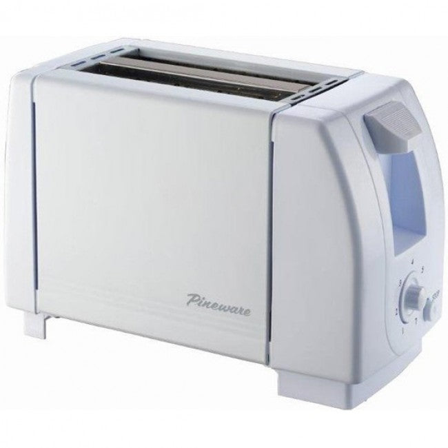 Pineware 2 Slice Toaster, White
