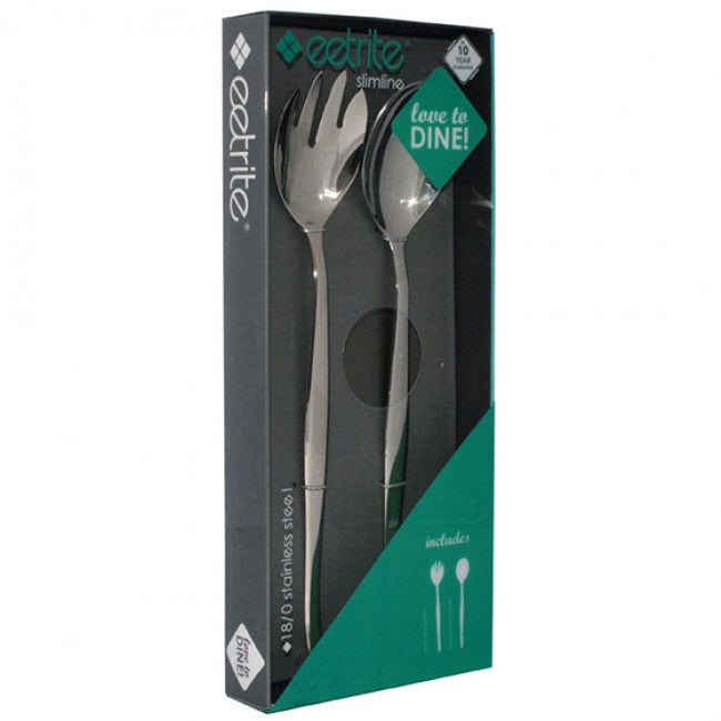 Eetrite Slimline Giftboxed Salad Server Set