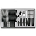 Victorinox Swiss Classic Cutlery Set, Black, 24pc