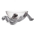 Carrol Boyes Glass Bowl On Stand, Reclining