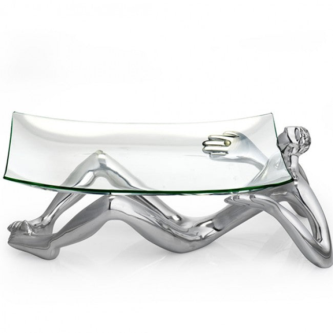Carrol Boyes Glass Platter On Stand, On Show
