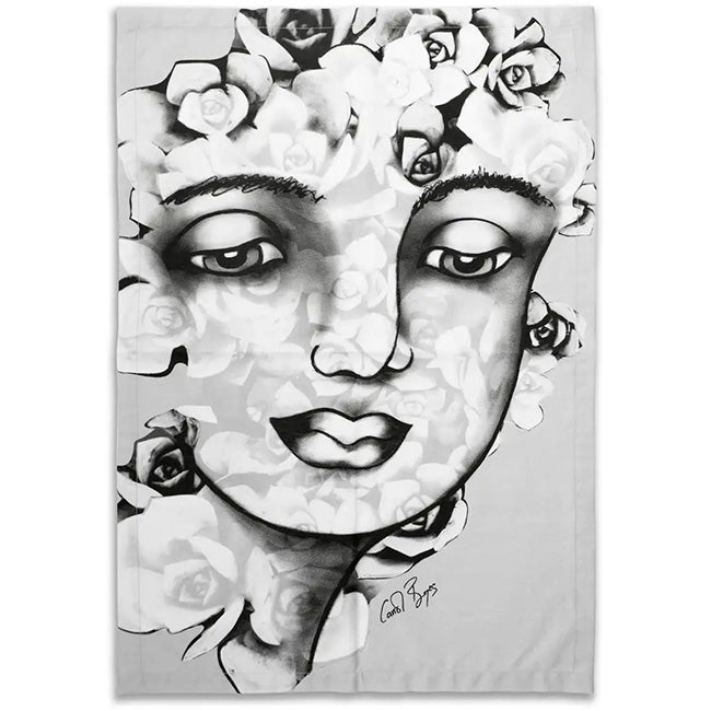 Carrol Boyes Tea Towel, Succulent Faces