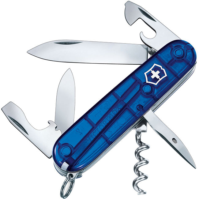 Victorinox Spartan Pocket Knife, Transparent Blue