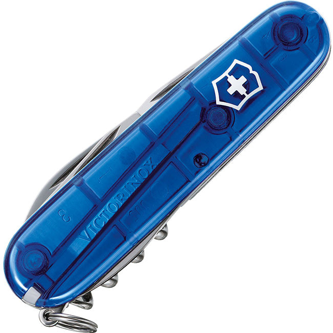Victorinox Spartan Pocket Knife, Transparent Blue