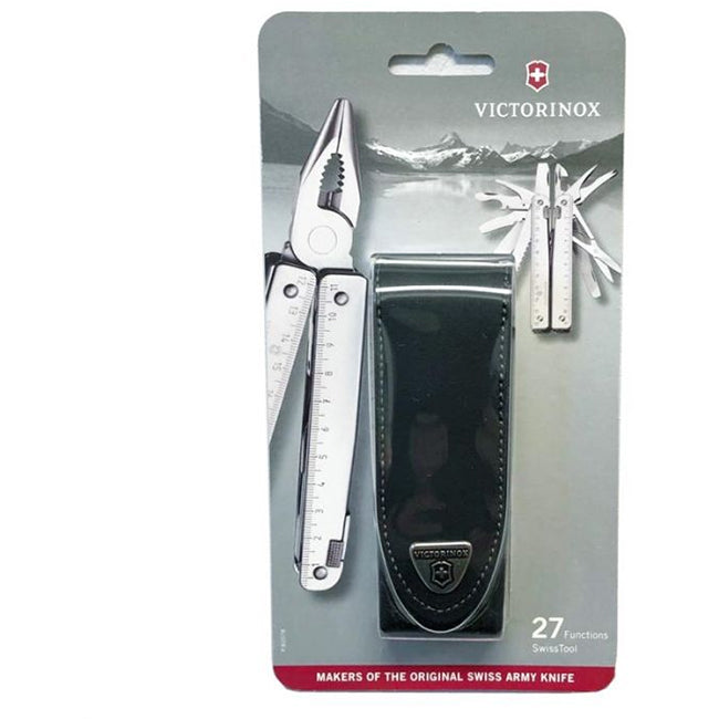 Victorinox Swiss Tool with Black Leather Pouch