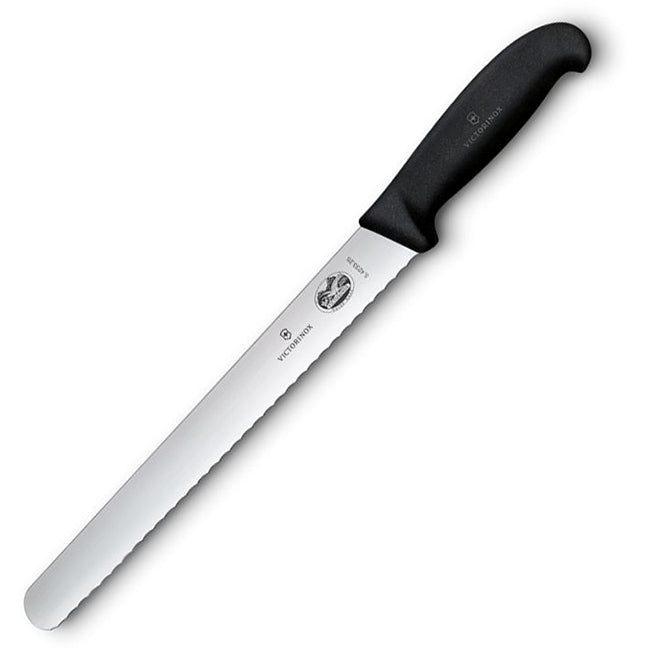Victorinox Fibrox Serrated Slicing Knife, 25cm