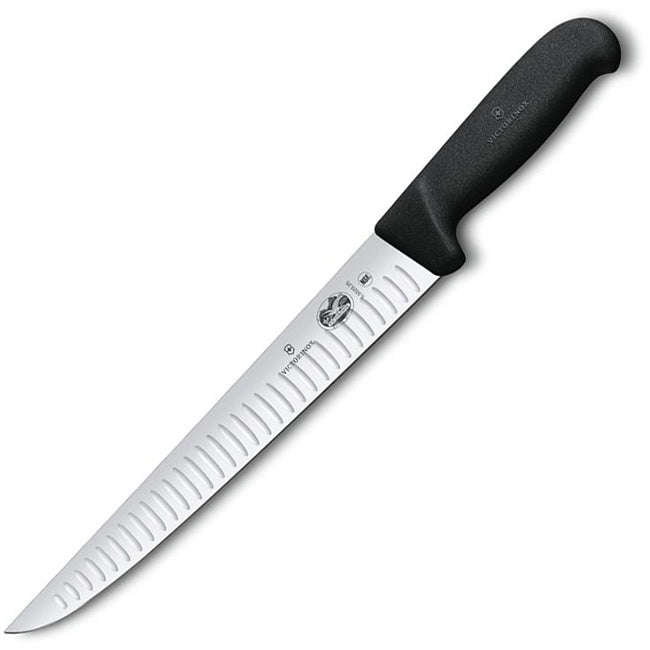 Victorinox Fibrox Pointed Fluted Slicing Knife