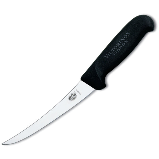 Victorinox Fibrox Curved Boning Knife, Black - 15cm