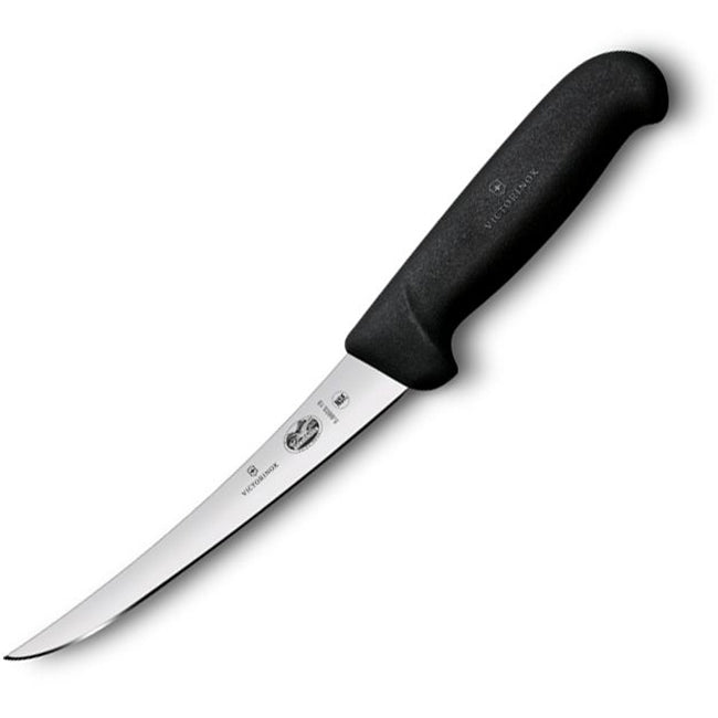 Victorinox Fibrox Curved Boning Knife, Black - 15cm