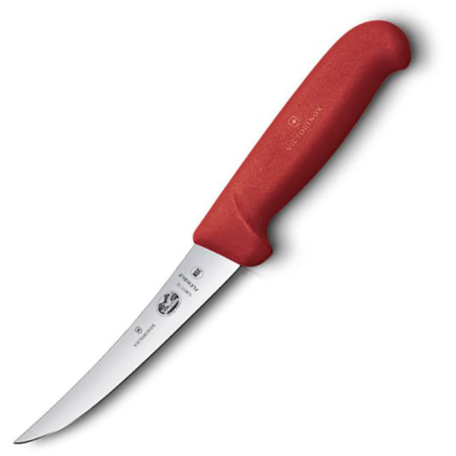 Victorinox Fibrox Curved Boning Knife, Red