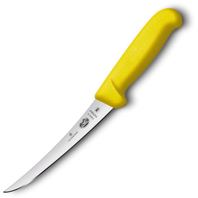 Victorinox Fibrox Flexible Curved Boning Knife, Yellow
