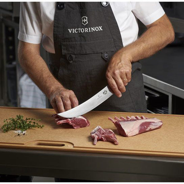 Victorinox Fibrox Scimitar Curved Butcher's Knife, 25cm