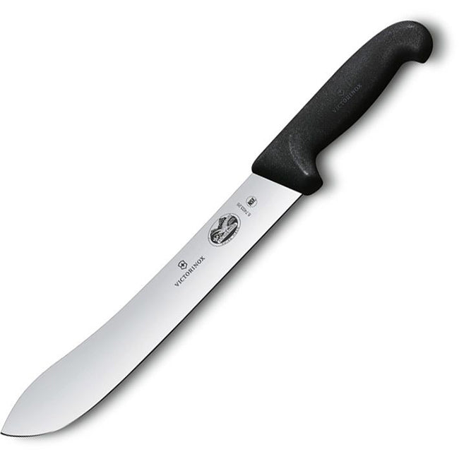 Victorinox Fibrox Curved Butcher's Knife, Black