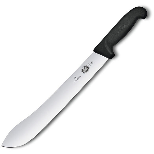 Victorinox Fibrox Curved Butcher's Knife, Black