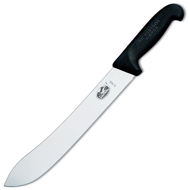 Victorinox Fibrox Curved Butcher's Knife, Black