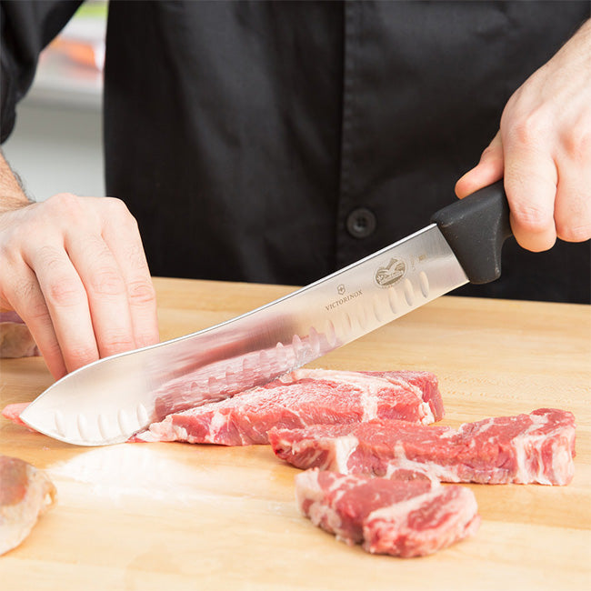 Victorinox Fibrox Fluted Butcher's Knife, 25cm
