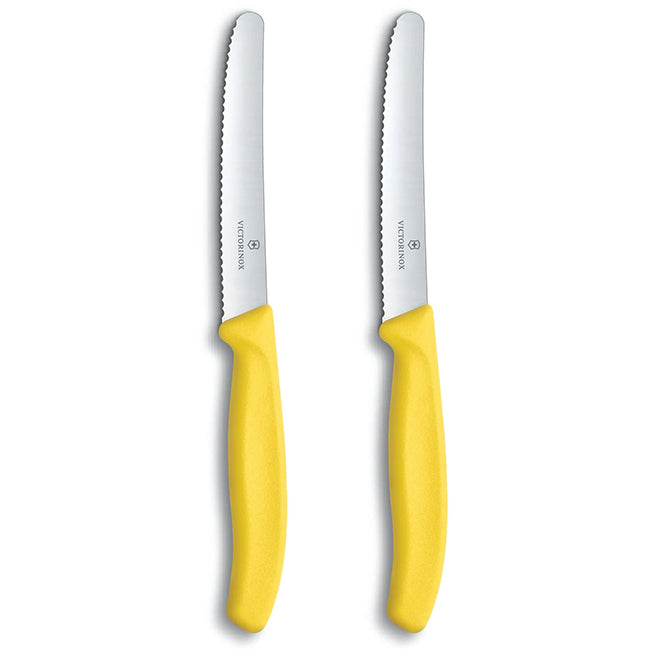 Victorinox Swiss Classic Rounded Serrated Paring Knife Set, 11cm