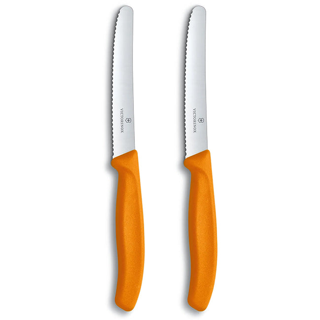 Victorinox Swiss Classic Rounded Serrated Paring Knife Set, 11cm