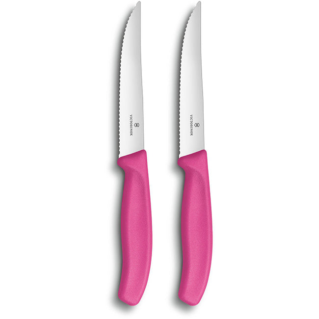 Victorinox Set Of 2 Swiss Classic Gourmet Steak Knives, 12cm