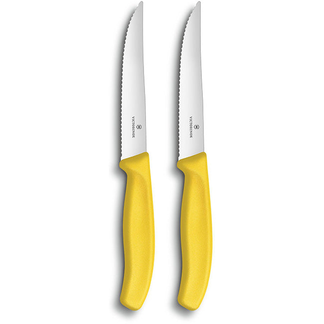 Victorinox Set Of 2 Swiss Classic Gourmet Steak Knives, 12cm