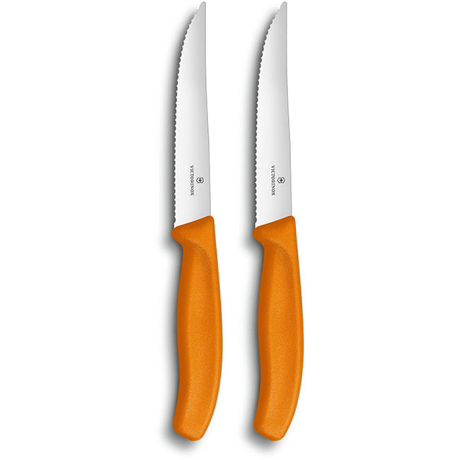 Victorinox Set Of 2 Swiss Classic Gourmet Steak Knives, 12cm