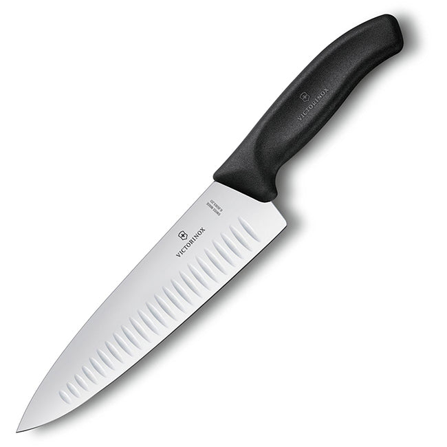 Victorinox Swiss Classic Extra Wide Fluted Chef's Knife, 20cm