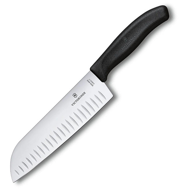 Victorinox Swiss Classic Fluted Santoku Knife, 17cm