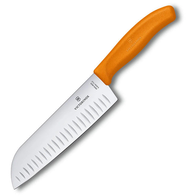 Victorinox Swiss Classic Fluted Santoku Knife, 17cm