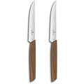 Victorinox Swiss Modern Serrated Steak Knife Set With Walnut Wood Handles