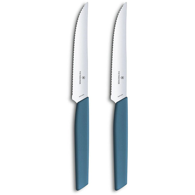 Victorinox Swiss Modern Serrated Steak Knife Set, 12cm, Set Of 2