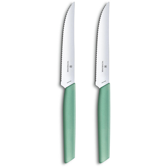 Victorinox Swiss Modern Serrated Steak Knife Set, 12cm, Set Of 2