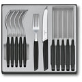 Victorinox Swiss Modern Rounded Steak Knife & Fork Set, 12pc