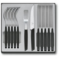 Victorinox Swiss Modern Pointed Steak Knife & Fork Set, 12pc