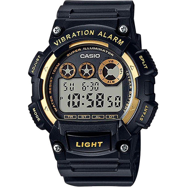 Casio Standard Men's 100m VibraAlarm Digital Wrist Watch, W-735H