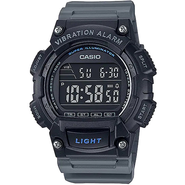 Casio Standard Men's 100m VibraAlarm Digital Wrist Watch, W-736H-8BVDF