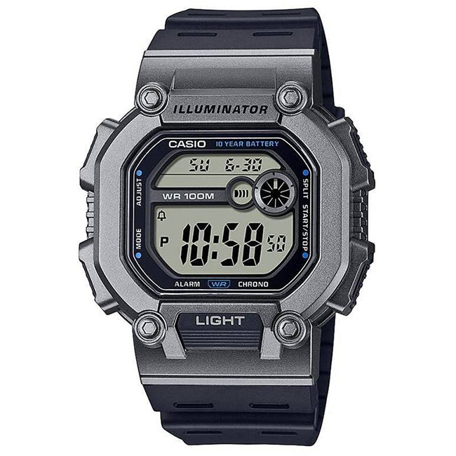 Casio Standard Men's 100m Digital Wrist Watch, W-737H
